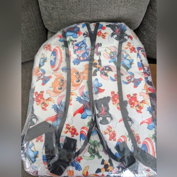 Stitch Backpack - Bookbag- 16 Inch Double Strap- Boys/ Girls - Picture 3 of 6